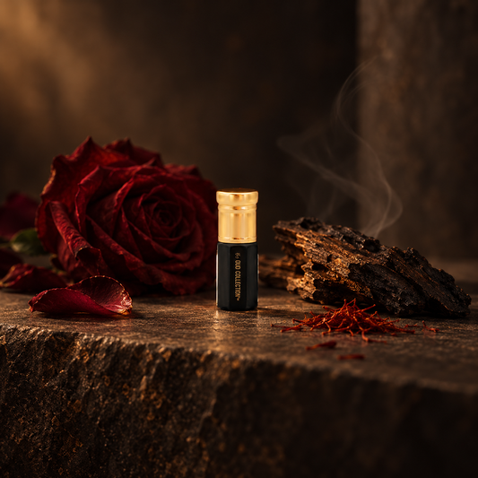 FIRE ROSE
Pure Perfume Oil
Not delicate.
Not decorative.
This is Rose under flame.
At a glance
Type: Pure perfume oil
Format: 3 mL bottle
Profile: Dark rose, oud, smoke, spice
Best for: Those who want florals with heat, depth, and presence
